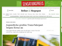Bild zum Artikel: Prenzlauer Berg: Jugendliche greifen Tram-Fahrgast wegen Kreuz an