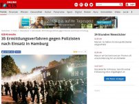 Bild zum Artikel: G20-Krawalle - 35 Ermittlungsverfahren gegen Polizisten nach Einsatz in Hamburg