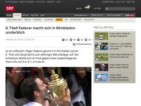 Bild zum Artikel: 8. Titel! Federer macht sich in Wimbledon unsterblich