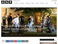 Bild zum Artikel: Schorndorf: Hunderte kriminelle Migranten stürmen Volksfest und vergehen sich an Frauen