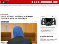 Bild zum Artikel: Experte kritisiert 'provinziellen Alltagsrassismus' - Richter verbietet muslimischer Frau bei Verhandlung Kopftuch zu tragen
