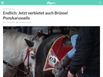 Bild zum Artikel: Endlich: Jetzt verbietet auch Brüssel Ponykarussells