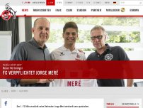 Bild zum Artikel: 1. FC Köln | FC verpflichtet Jorge Meré