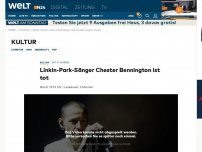 Bild zum Artikel: Chester Bennington: Linkin-Park-Sänger ist tot