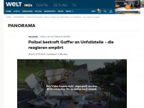 Bild zum Artikel: Unfall auf Autobahn in Bayern: Polizei bestraft Gaffer an Unfallstelle - die reagieren empört