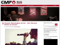 Bild zum Artikel: Chester Bennington ist tot – Der Versuch Worte zu fassen