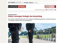 Bild zum Artikel: Disziplinarverfahren: Polizist verweigert Kollegin den Handschlag