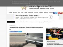 Bild zum Artikel: 10 untrügliche Anzeichen, dass Ihr Diesel manipuliert ist