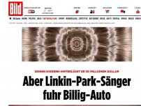 Bild zum Artikel: Er hinterlässt 30 Millionen - Aber Linkin-Park-Sänger fuhr Billig-Auto