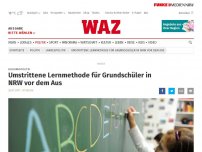 Bild zum Artikel: Bildungspolitik: Umstrittene Lernmethode für Grundschüler in NRW vor dem Aus