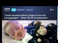 Bild zum Artikel: Dabei hatten seine Eltern es so gehofft: Baby Charlie wird seinen ersten Geburtstag nicht mehr erleben