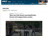 Bild zum Artikel: Messer-Attacke in Hamburg: Täter laut Olaf Scholz ausreisepflichtig - Konnte nicht abgeschoben werden