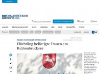 Bild zum Artikel: Flüchtling belästigte Frauen am Rubbenbruchsee