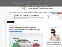 Bild zum Artikel: Hybrid-Lösung: Porsche rüstet Cayenne mit zusätzlichem Benzinmotor für Stadtverkehr nach