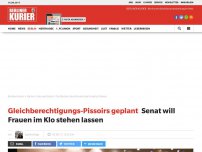 Bild zum Artikel: Neue Klo-Häuschen: Der Senat fordert das Urinal für Damen