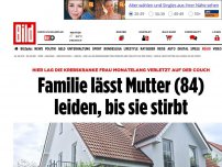 Bild zum Artikel: Monatelang verletzt - Familie lässt Mutter (84) leiden, bis sie stirbt