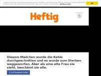 Bild zum Artikel: Diesem Mädchen wurde die Kehle durchgeschnitten und es wurde zum Sterben weggeworfen. Aber als eine alte Frau sie sieht, beschämt sie alle.