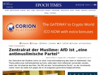 Bild zum Artikel: Zentralrat der Muslime: AfD ist „eine antimuslimische Partei“