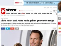 Bild zum Artikel: Leute von heute: Chris Patt und Anna Faris gehen getrennte Wege