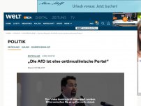 Bild zum Artikel: Aiman Mazyek: 'Die AfD ist eine antimuslimische Partei'