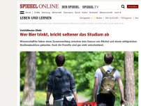 Bild zum Artikel: Verblüffender Effekt: Wer Bier trinkt, bricht seltener das Studium ab