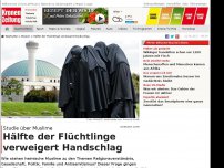 Bild zum Artikel: Hälfte der Flüchtlinge verweigert Handschlag