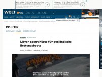 Bild zum Artikel: Flüchtlinge: Libyen sperrt Küste für ausländische Rettungsboote