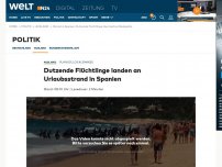 Bild zum Artikel: Playa de los Alemanes: Dutzende Flüchtlinge landen an Urlaubsstrand in Spanien