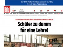 Bild zum Artikel: Kfz-Meister rechnet ab - Schüler zu dumm für eine Lehre