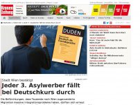 Bild zum Artikel: Jeder 3. Asylwerber fällt bei Deutschkurs durch