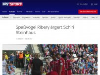 Bild zum Artikel: Spaßvogel Ribery ärgert Schiri Steinhaus