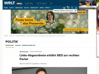 Bild zum Artikel: Halina Wawzyniak: Linke-Abgeordnete erklärt SED zur rechten Partei