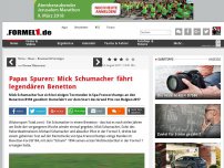 Bild zum Artikel: Papas Spuren: Mick Schumacher fährt legendären Benetton