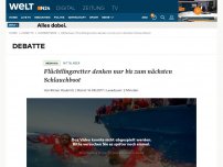 Bild zum Artikel: Mittelmeer: Flüchtlingsretter denken nur bis zum nächsten Schlauchboot