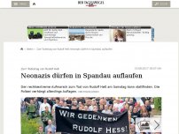 Bild zum Artikel: Neonazis dürfen in Spandau auflaufen