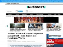 Bild zum Artikel: Merkel wird bei Wahlkampfrede ausgebuht - und findet die richtigen Worte