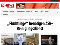 Bild zum Artikel: Können oder wollen sie nicht? „Flüchtlinge“ benötigen ASB-Reinigungsdienst