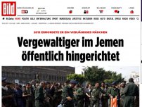 Bild zum Artikel: Er ermordete Vierjährige - Vergewaltiger im Jemen öffentlich hingerichtet