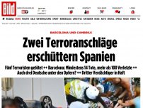 Bild zum Artikel: Viele Verletzte! - Transporter rast in Menschenmenge in Barcelona