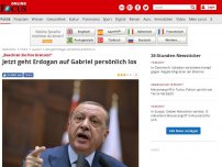 Bild zum Artikel: „Beachten Sie Ihre Grenzen!“ - Jetzt geht Erdogan auf Gabriel persönlich los