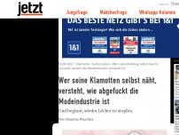 Bild zum Artikel: Wer Klamotten selbst näht, versteht, wie abgefuckt die Modeindustrie ist