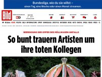 Bild zum Artikel: Nach tödlichem Unfall - So bunt trauern Artisten um ihre toten Kollegen