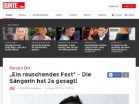 Bild zum Artikel: Kerstin Ott: „Ein rauschendes Fest“ – Die Sängerin hat Ja gesagt!