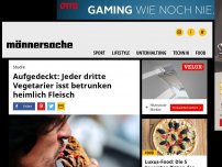 Bild zum Artikel: Aufgedeckt: Jeder dritte Vegetarier isst betrunken heimlich Fleisch | Männersache