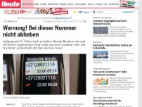 Bild zum Artikel: +37128021114: Warnung! Bei dieser Nummer nicht abheben