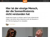 Bild zum Artikel: Hier ist der einzige Mensch, der die Sonnenfinsternis nicht verstanden hat