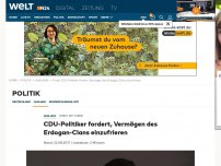 Bild zum Artikel: Streit mit Türkei: CDU-Politiker fordert, Vermögen des Erdogan-Clans einzufrieren