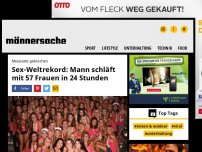 Bild zum Artikel: Neuer Weltrekord: Mann schläft mit 57 Frauen in 24 Stunden | Männersache