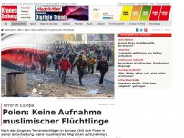 Bild zum Artikel: Polen: Keine Aufnahme muslimischer Flüchtlinge