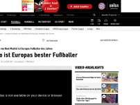 Bild zum Artikel: Ronaldo zum dritten Mal Europas Fußballer des Jahres